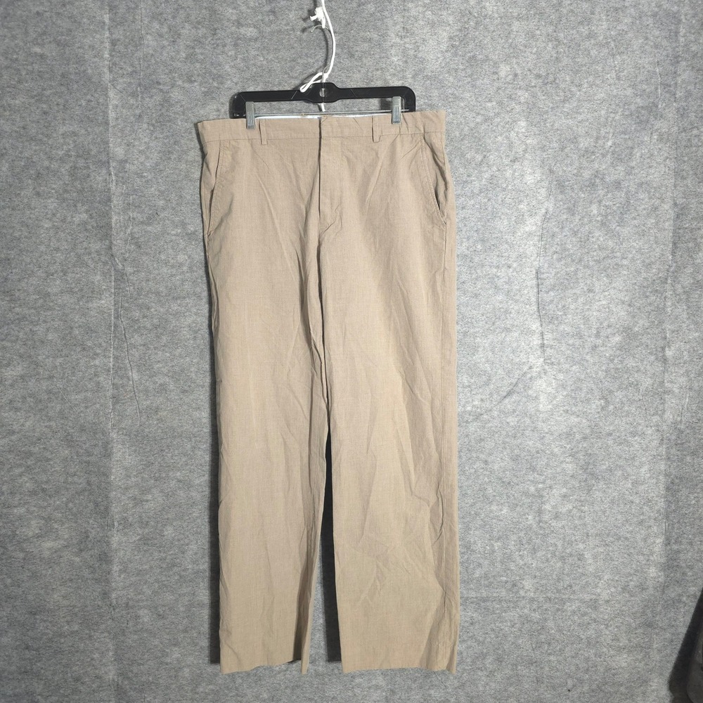 Banana Republic Modern Fit Pants Mens 36x32 Khaki Tan Straight Leg 100% Cotton